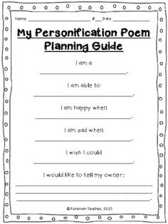 16 Best Images of Personification Worksheets For 5th Grade