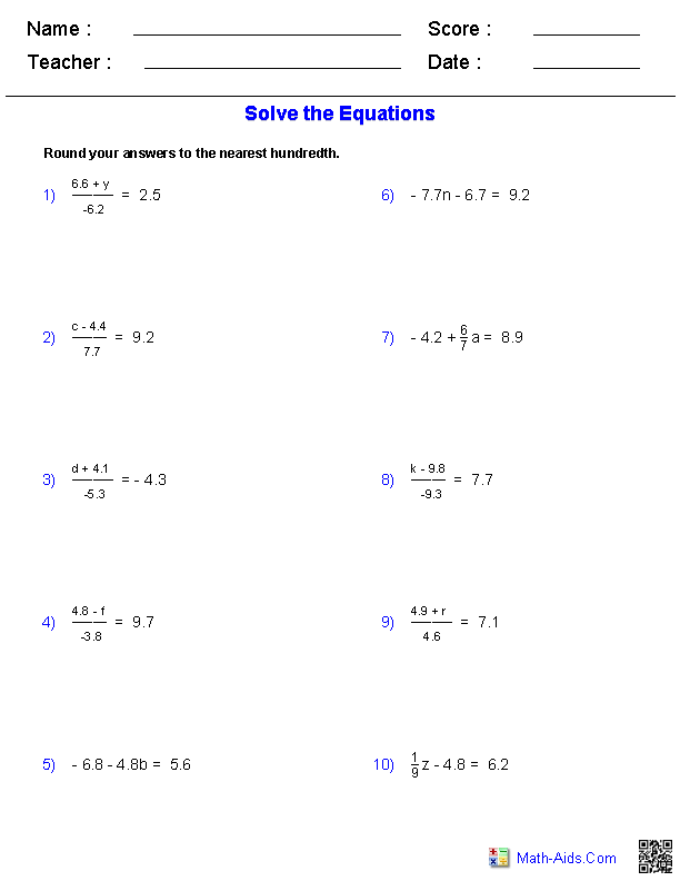 16 Best Images of Infinite Algebra 1 Worksheets - Kuta Software