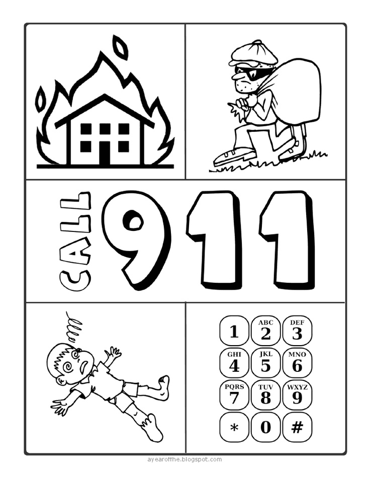 7 Best Images of Bubble Worksheets For Preschoolers 911 Emergency