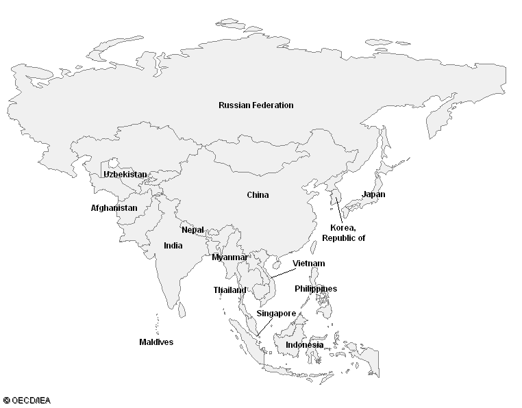 Blank World Map Europe And Asia