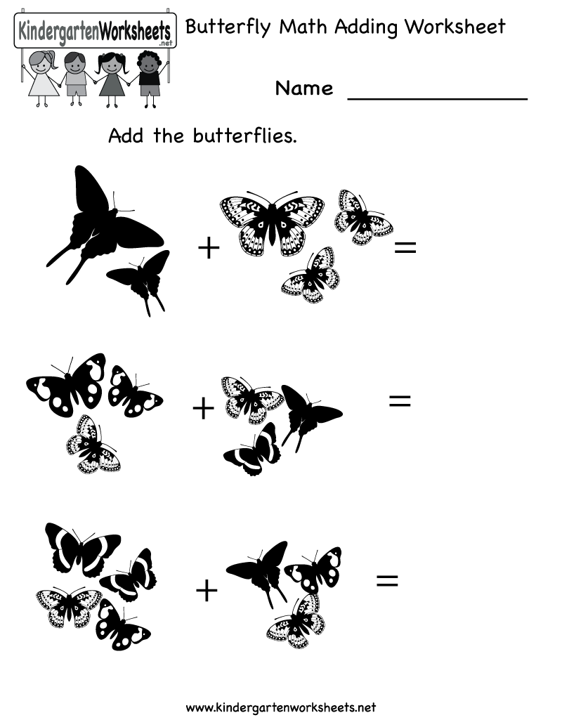 Butterfly Math Worksheets 