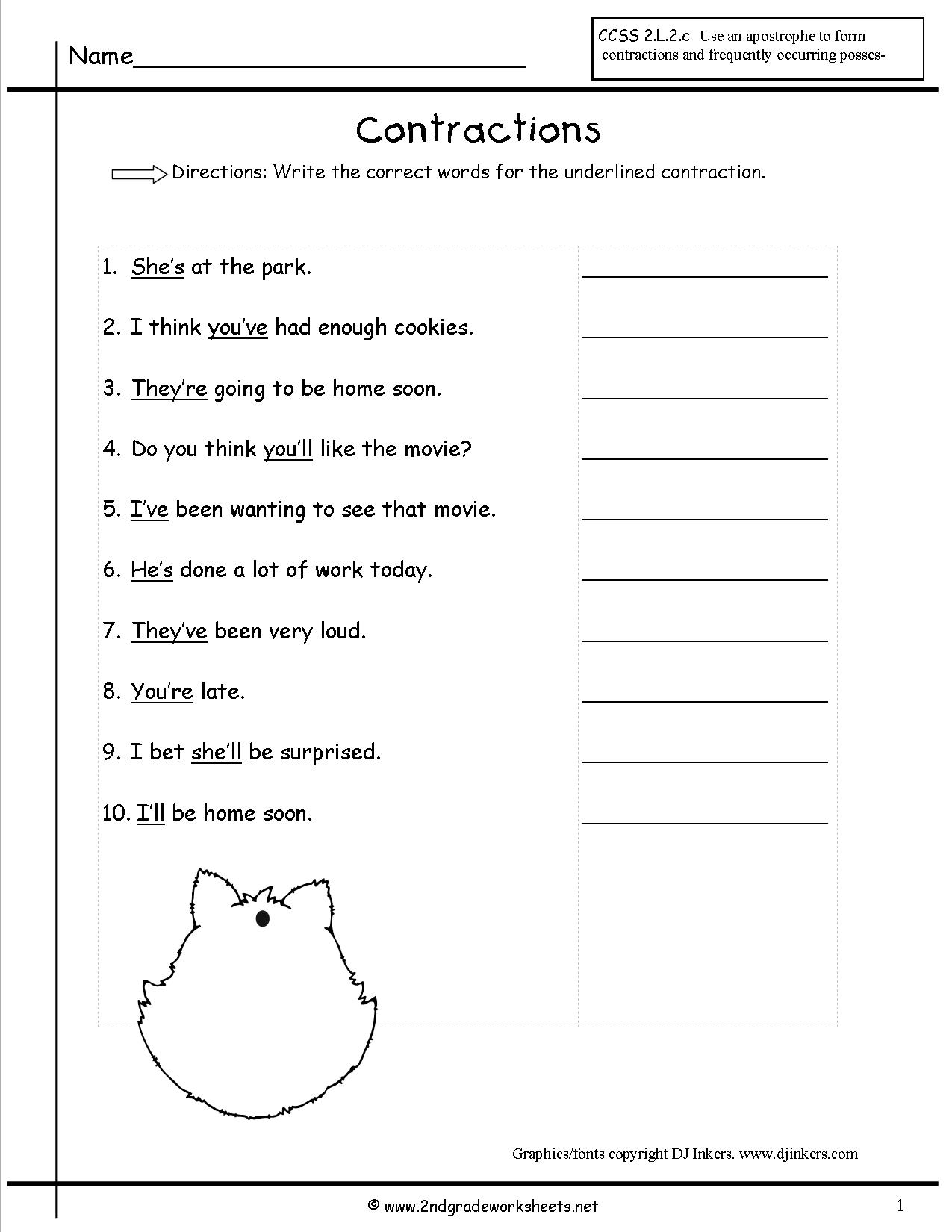 17-best-images-of-3rd-grade-worksheets-contraction-practice