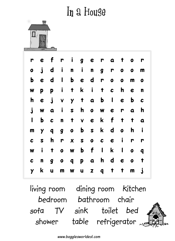  Kids Word Search Worksheets