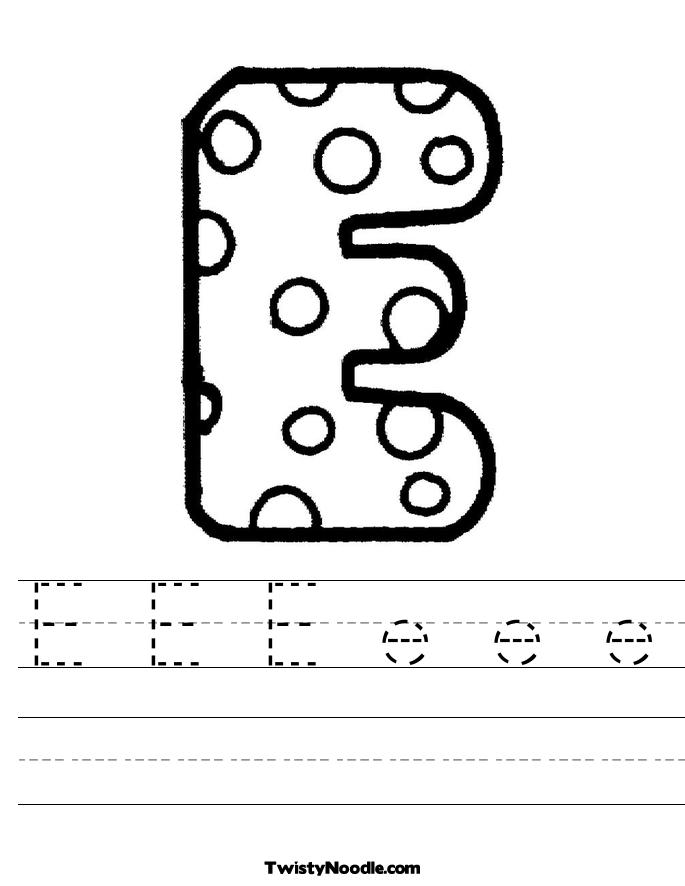 13 Best Images of Letter E Worksheets For PreK  Letter E Worksheets