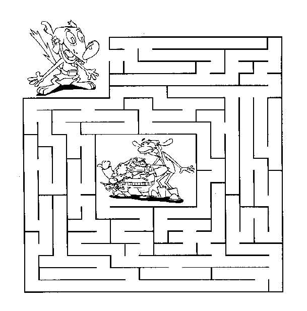 Maze Coloring Pages Printable