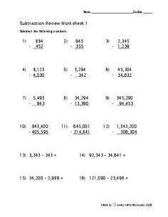 Millions Place Value Worksheets