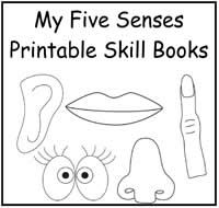 My Five Senses Printable Book for Preschool