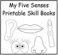 My Five Senses Printable Book