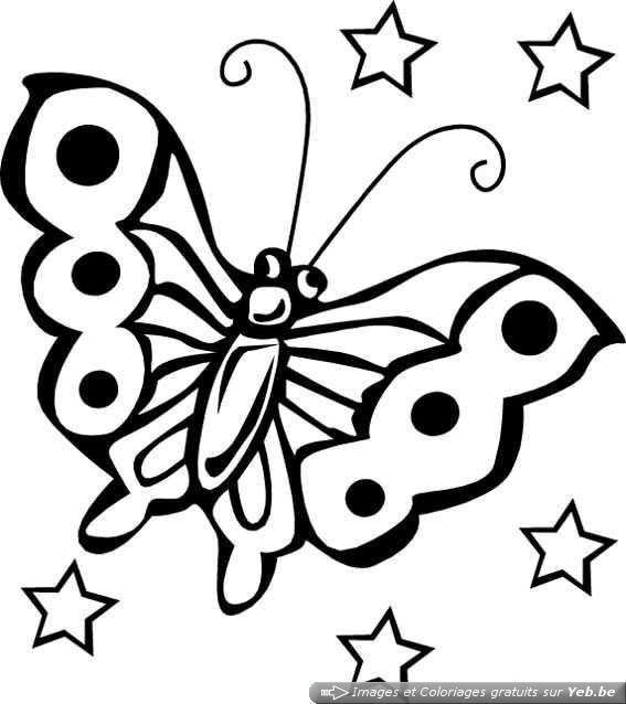 Printable Butterflies Coloring Pages for Kids