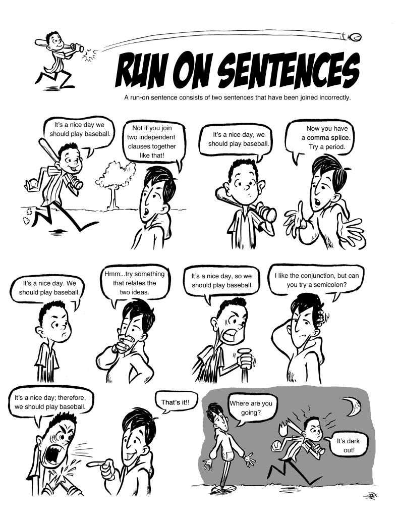 Run On Sentence Cartoon