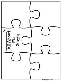 All About Me Puzzle First Days of School