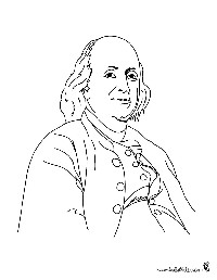 Benjamin Franklin Coloring Page
