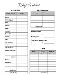 Dave Ramsey Budget Worksheet Printable