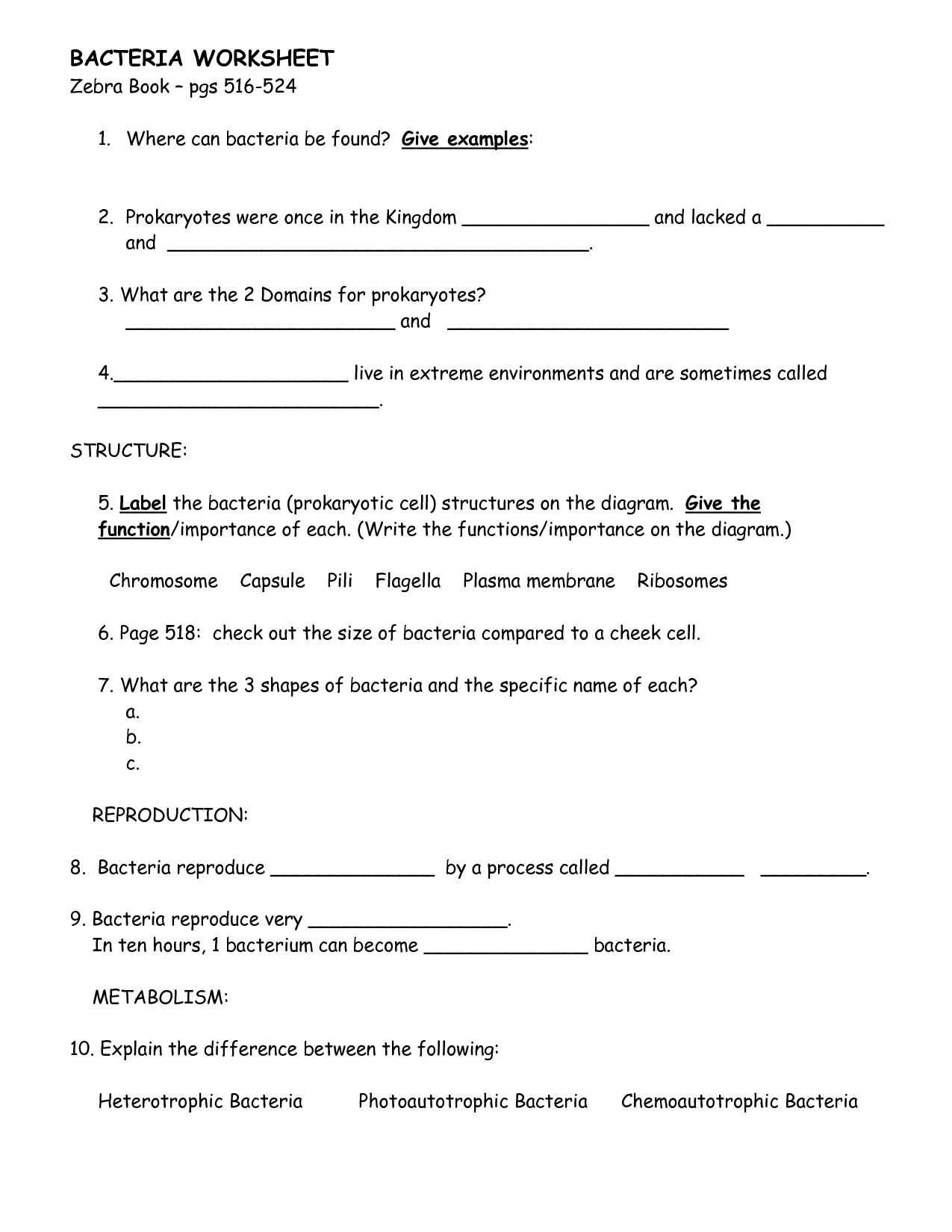 14 Best Images of Viruses And Bacteria Worksheets - Bacteria and