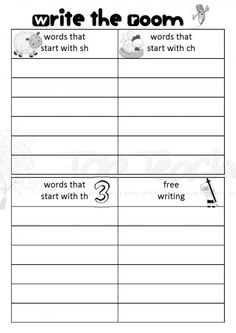13 Best Images of Read The Room Worksheet - Write the Room Printables