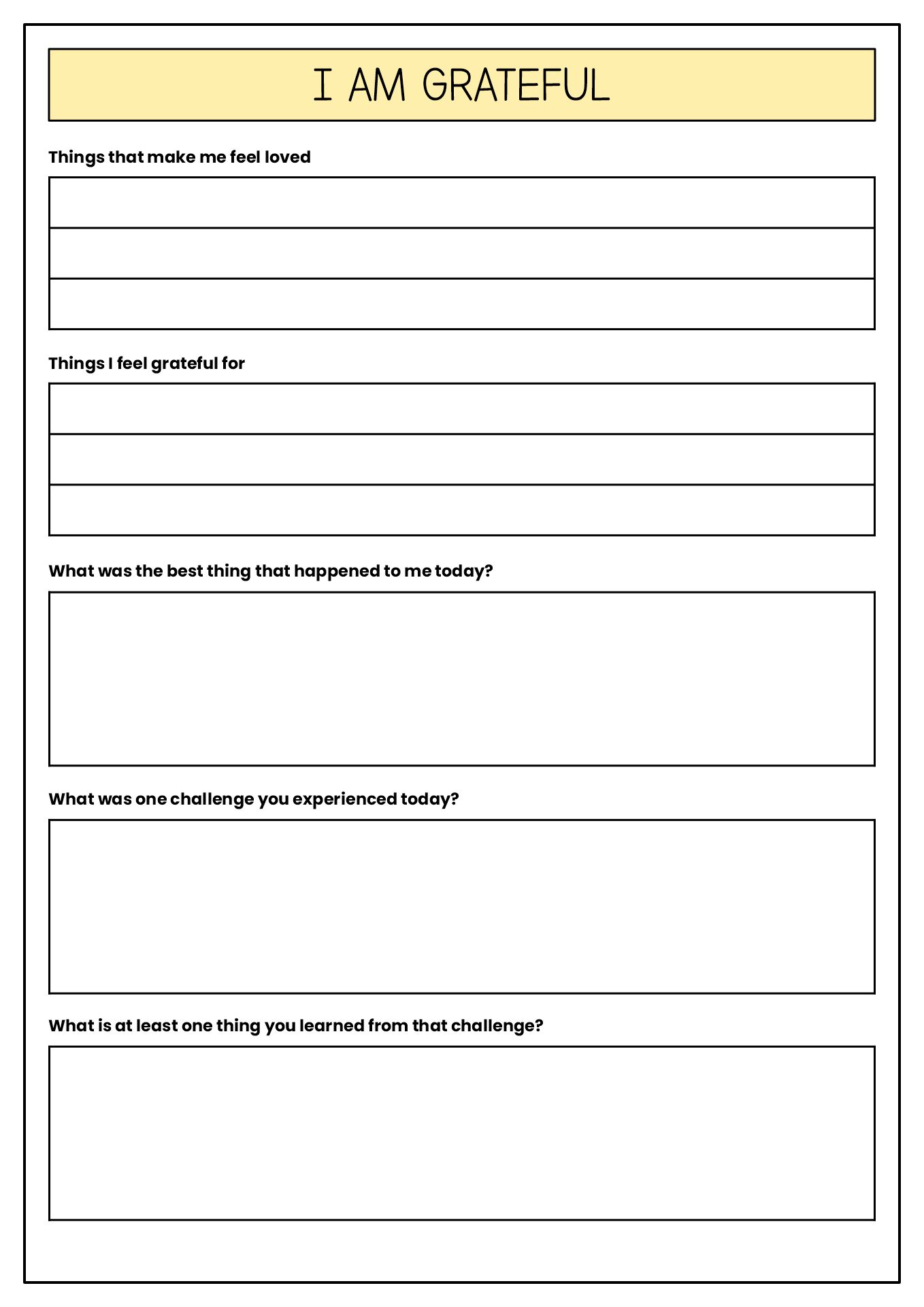 Mental Health Recovery Worksheets Printable