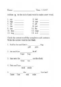 1st Grade Spelling Worksheets Printable