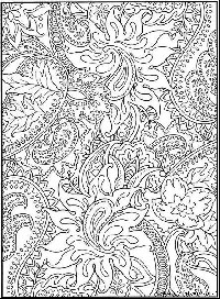 Adult Paisley Coloring Page