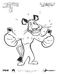 Madagascar 2 Coloring Pages
