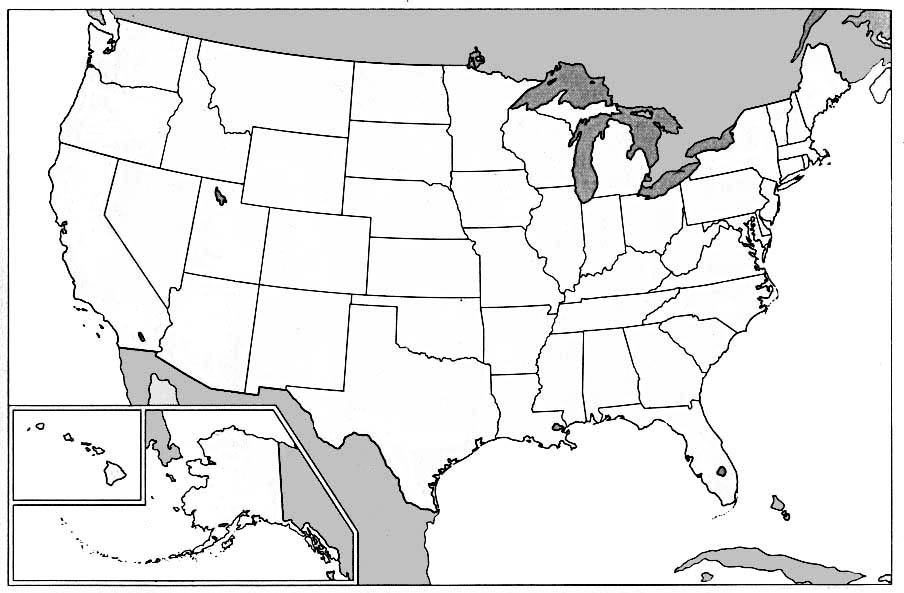 Blank US Maps United States