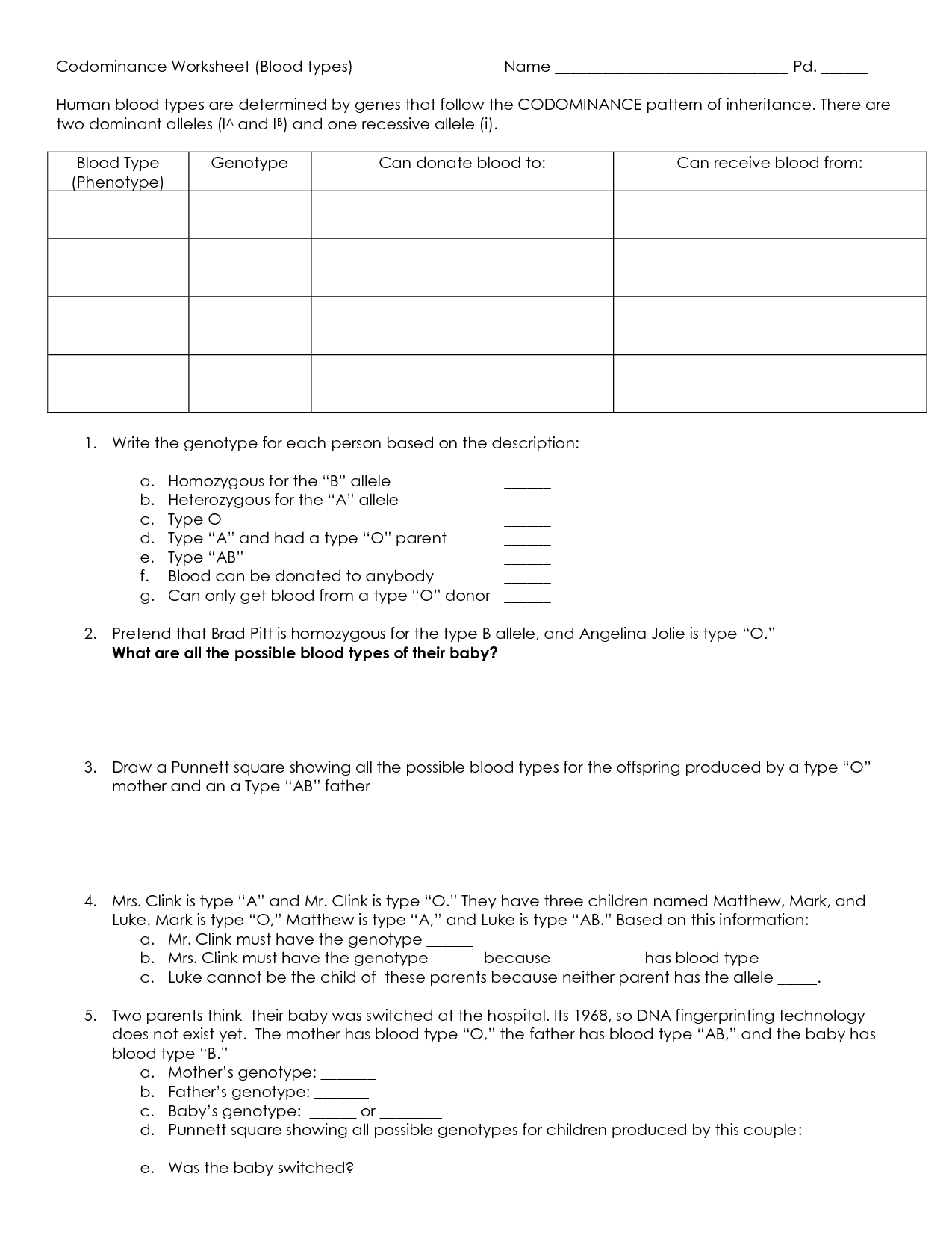 blood-types-worksheet-key-india-trends