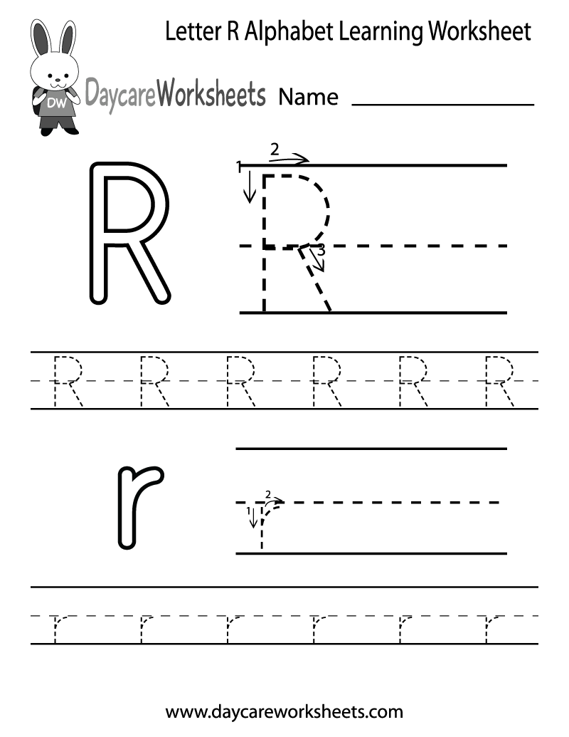 Letter R Worksheets 