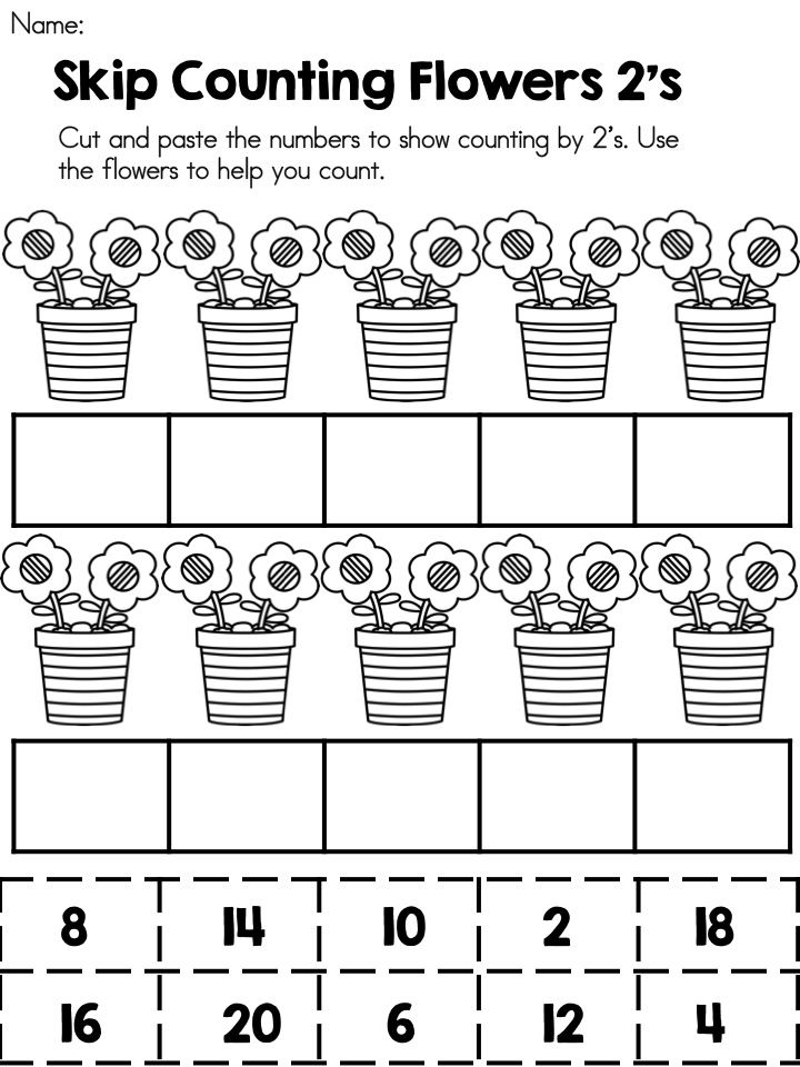 Math Skip Counting Worksheets Kindergarten