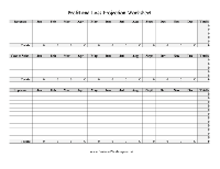 Monthly Profit and Loss Worksheet