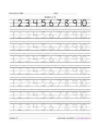 13 Best Images of Counting And Matching Numbers Worksheets - Montessori