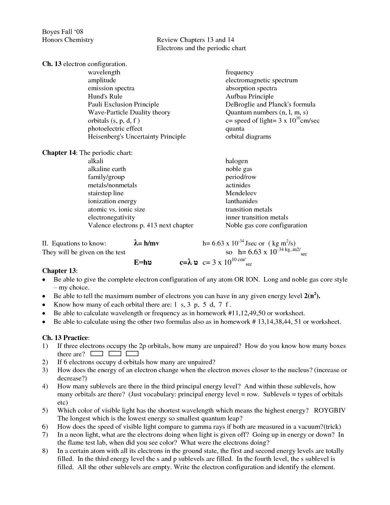 Waves Worksheet 1 Answers