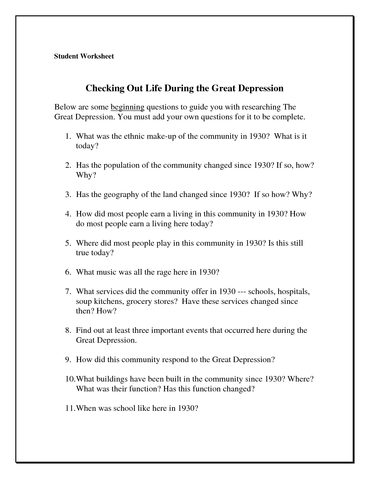Free Printable Depression Worksheets For Adults
