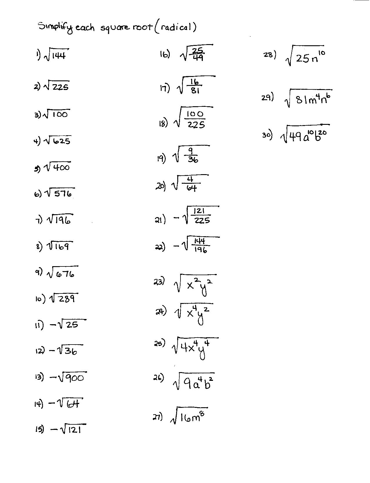 Free Pre-Algebra Worksheets