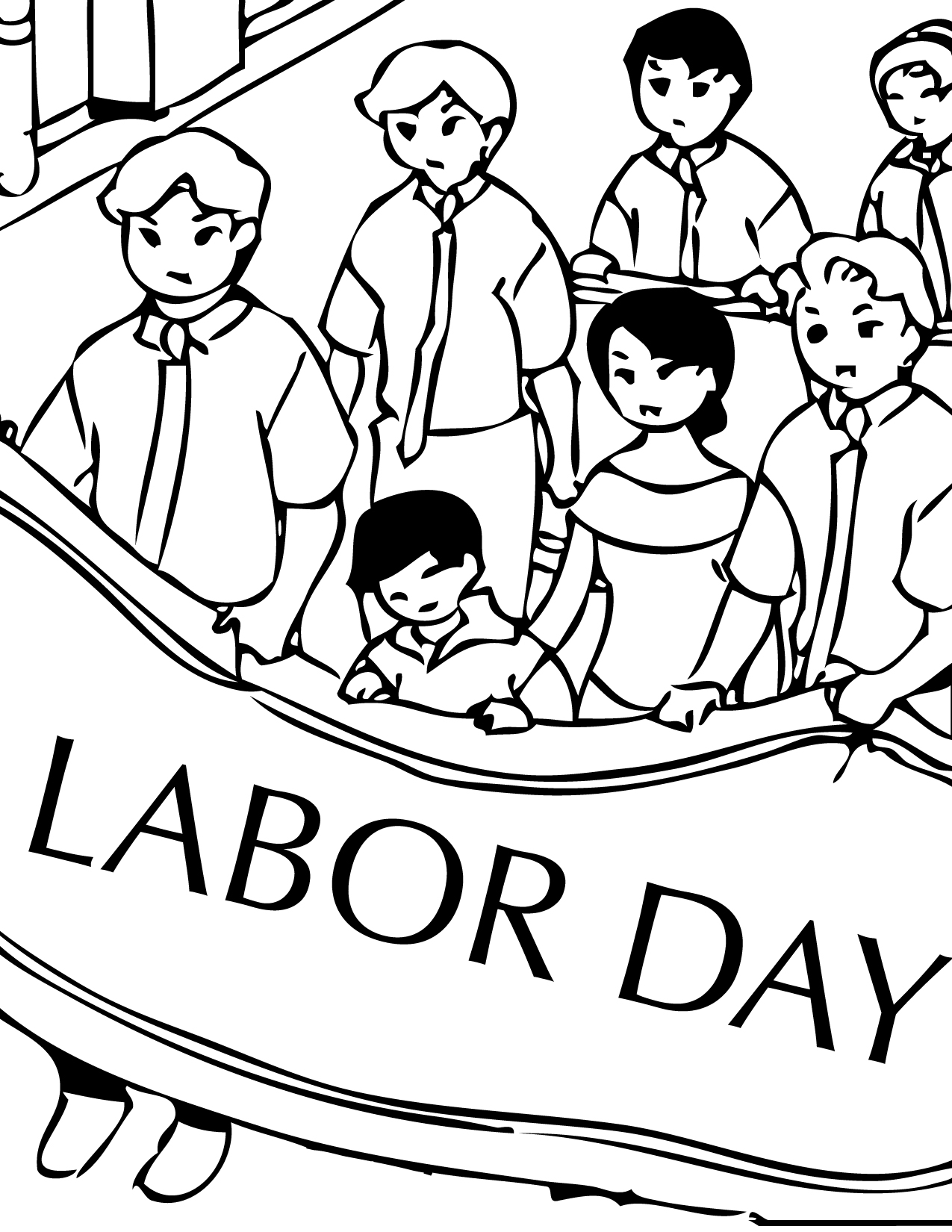 Labor Day Coloring Pages Printable