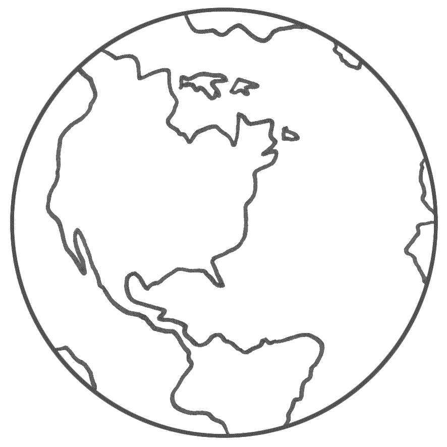Planet Earth Coloring Page Printable