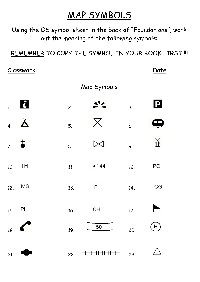 Map Symbols Worksheet