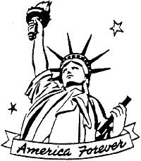 Statue Liberty Coloring Page