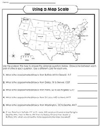 Using a Map Scale Worksheet