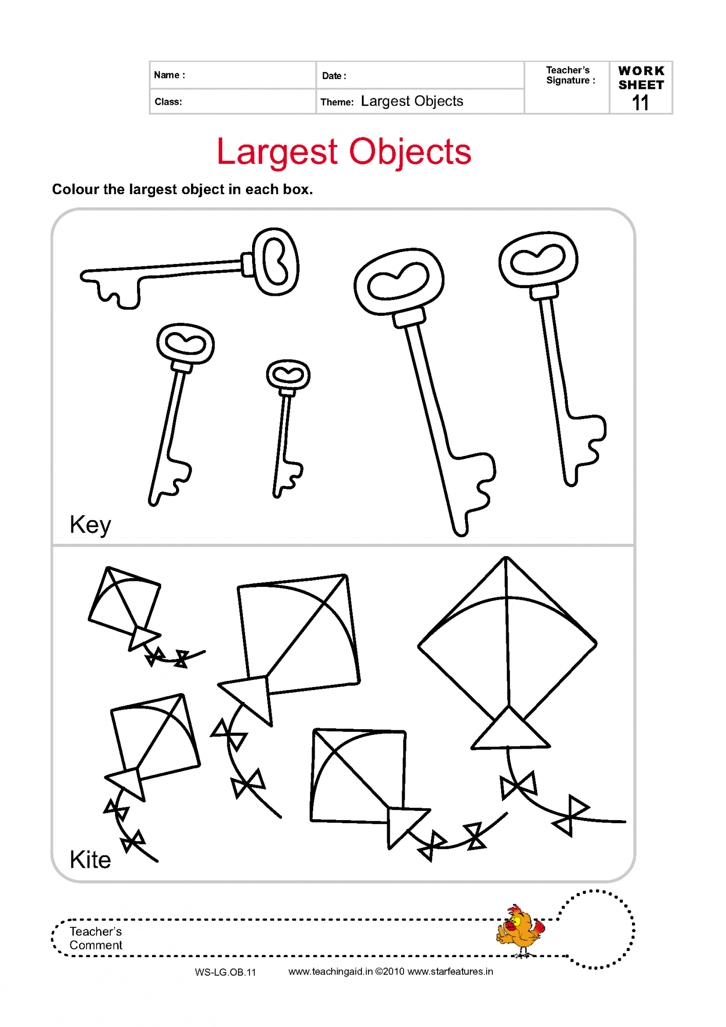 15 Best Images of Biggest Circle The Object Worksheet ...