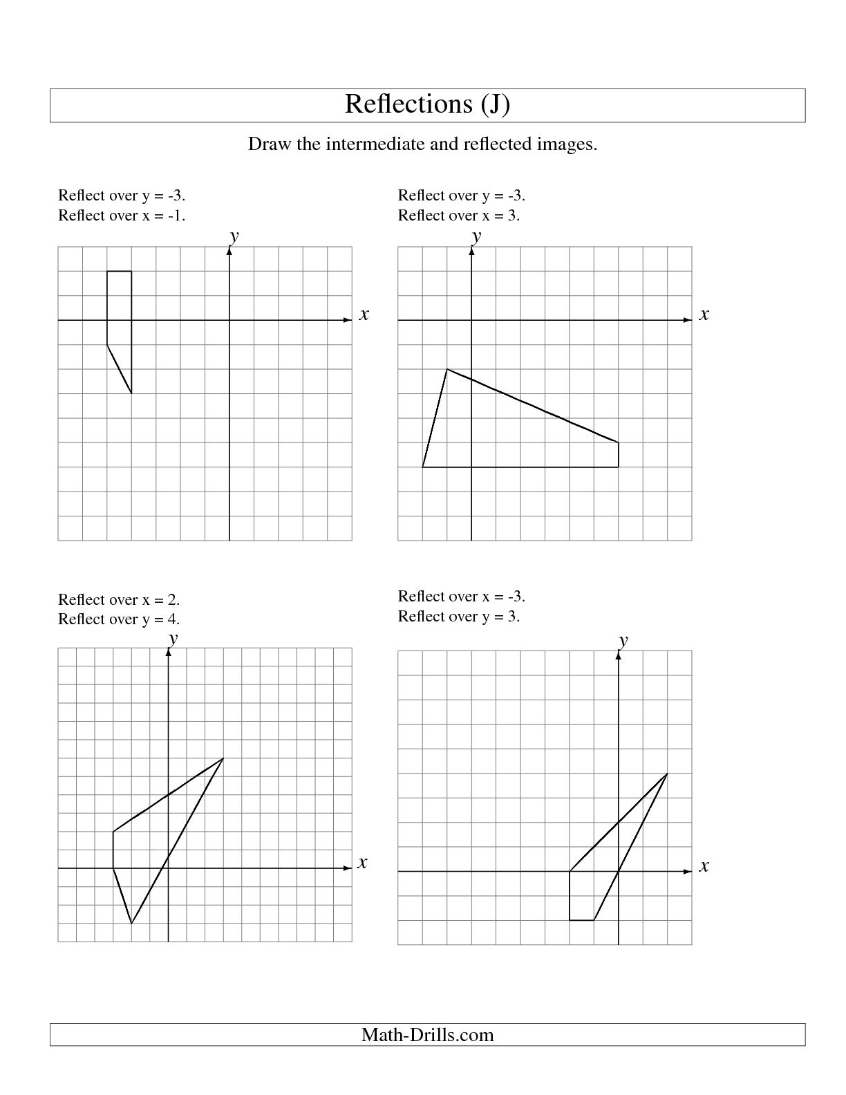 12 Best Images of Reflection Math Worksheets - Reflection Worksheets