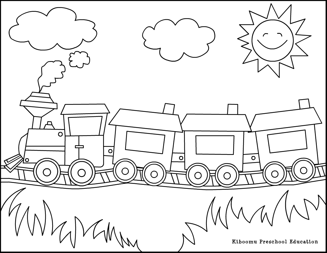 Printable Train Coloring Pages