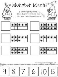 1 to One Correspondence Worksheets