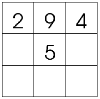 3X3 Magic Square Puzzles