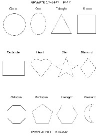 Basic Geometric Shapes Worksheets