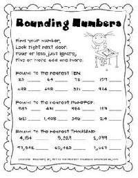 Rounding Numbers Worksheets Grade 4