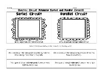 Series and Parallel Circuits Worksheets