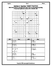 Solving Systems by Graphing Worksheet Answers