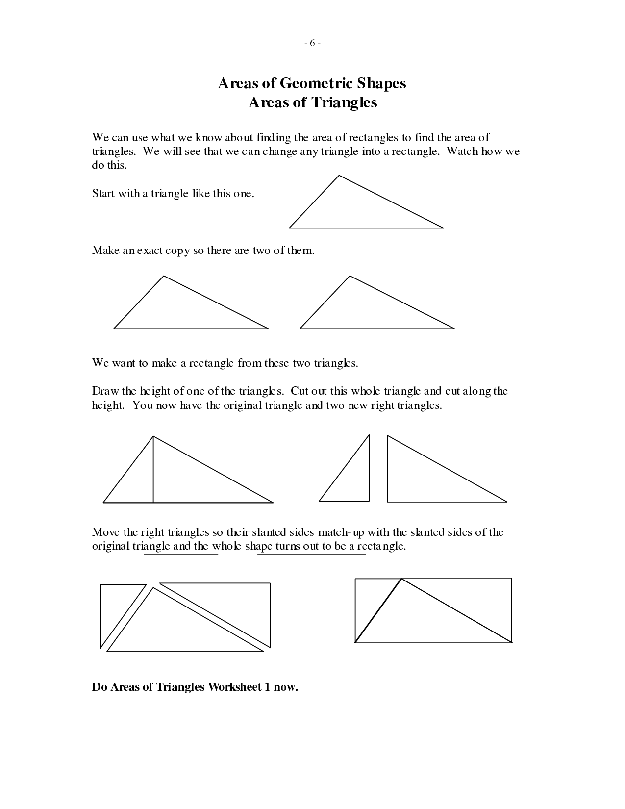 Triangle-area Worksheet