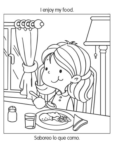kids healthy habits coloring pages - photo #7