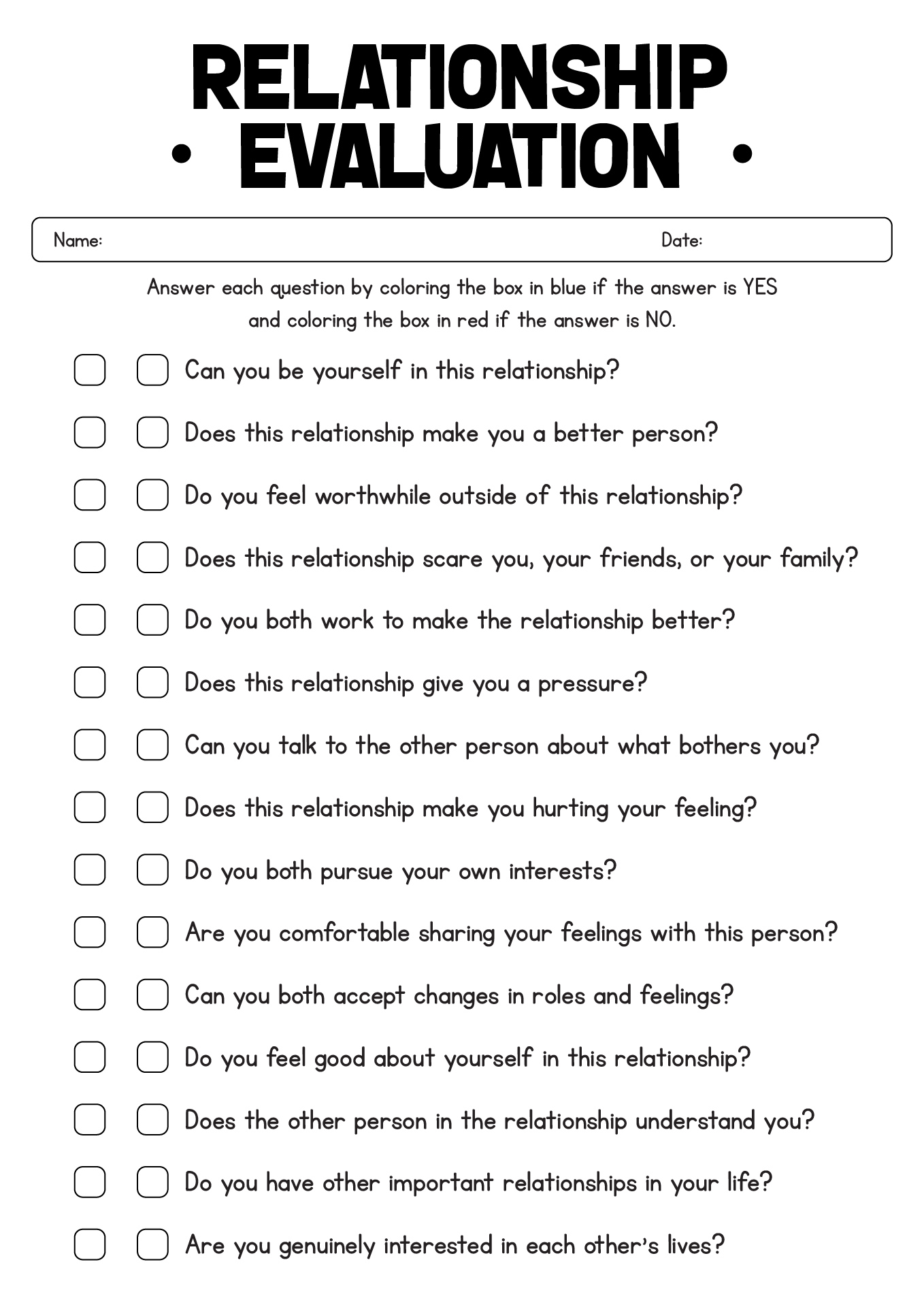 16 Best Images of Worksheets On Boundaries For Teens - Healthy