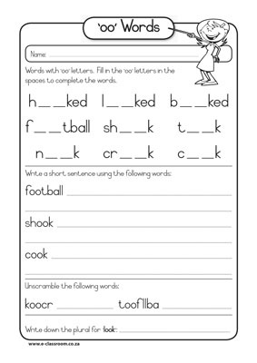 12 Best Images of Phonics Short I Worksheets - Oo Sound Worksheets